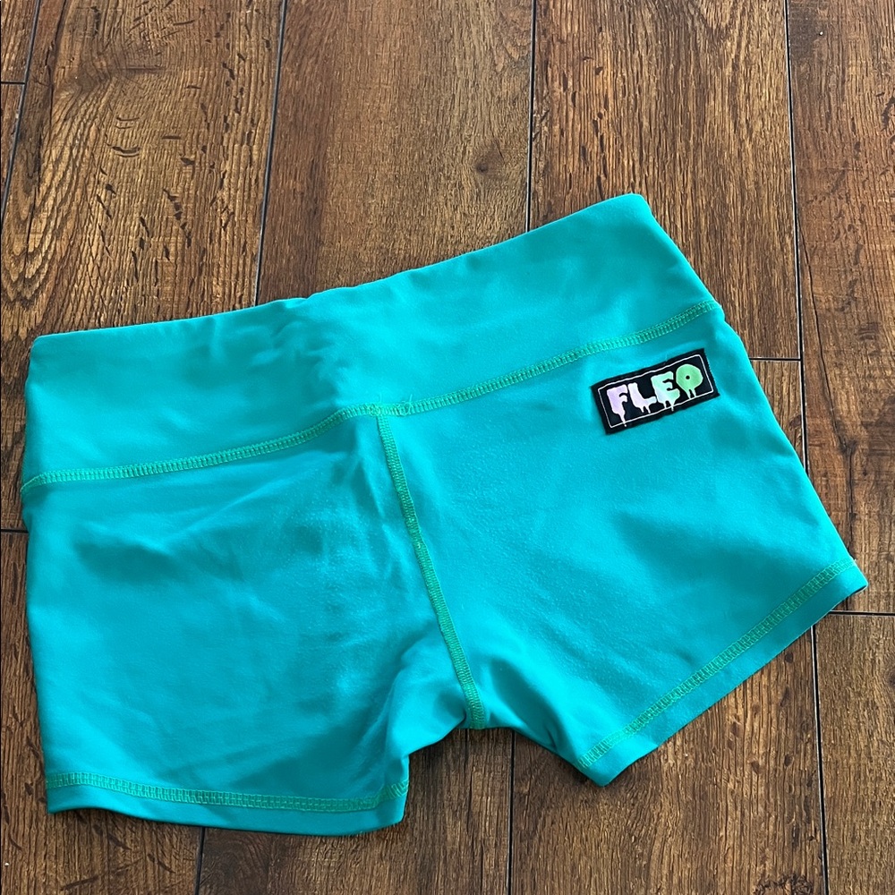 Fleo Aqua Blue Workout Shorts